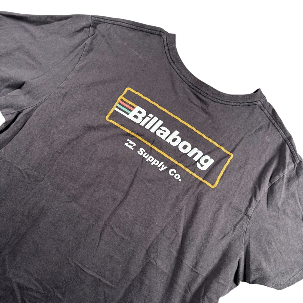 Billabong Graphic T-Shirt Mens XXL Charcoal Surf tee Streetwear
